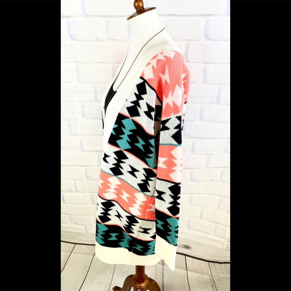 C O C O L O V E : Tribal Printed Knit Duater - image 2